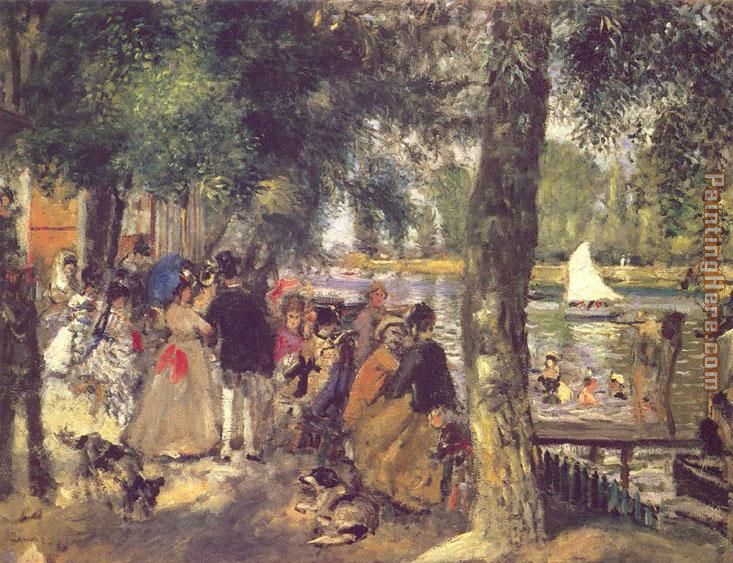 La Grenouilliere painting - Pierre Auguste Renoir La Grenouilliere art painting